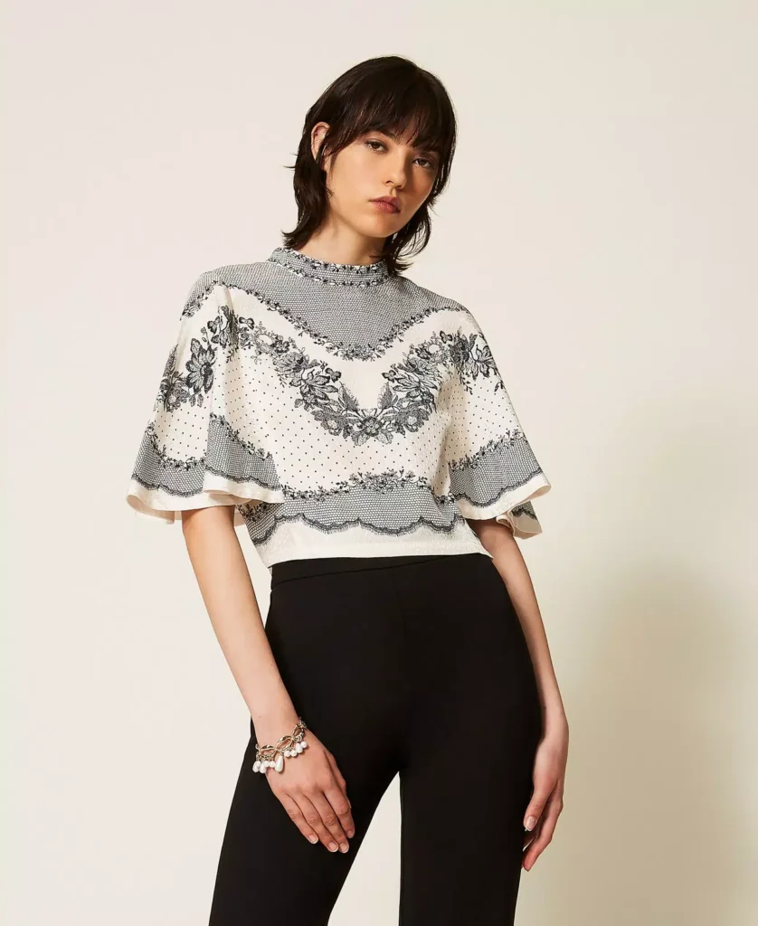 TWINSET ženska bluza iz satena – white